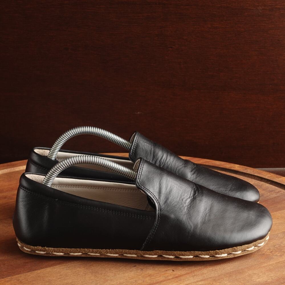Earthing Harmony Grounding Loafer Womens SZ EU 38 US 7-7.5 BLK Barefoot Leather